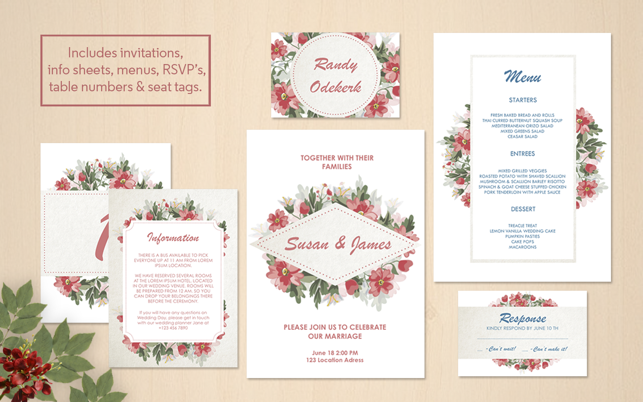 Wedding Invitations & Stationary - MS Word Edition(圖5)-速報App