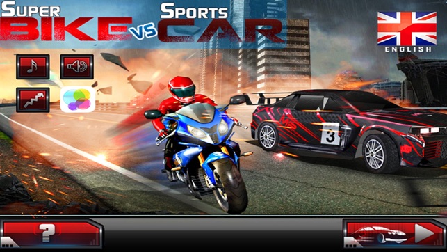 Super Bike Vs Sports Car - 3D Racing Game(圖1)-速報App