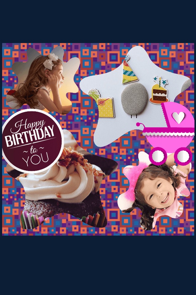 Birthday Picture Collage Maker – Cute Photo Editor screenshot 4