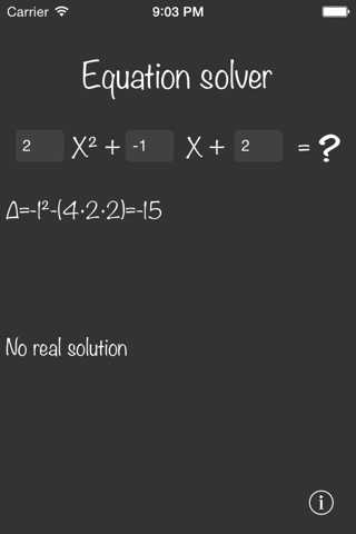 Risolutore Equazioni screenshot 2