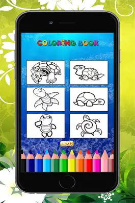 Game screenshot The Turtle Coloring Book for children: Learn to color and draw sea turtle and more apk