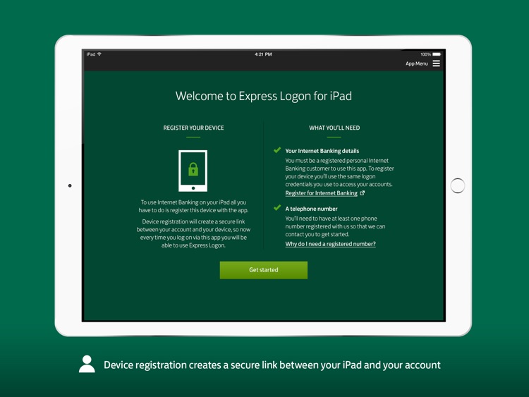 Lloyds Bank Express Logon for iPad