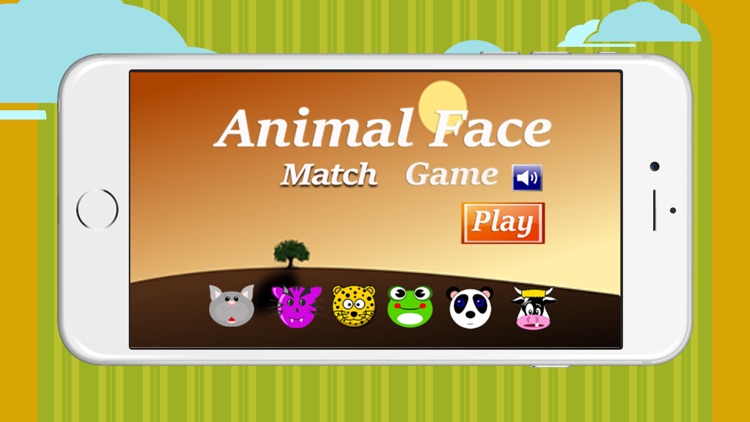 Animal face match game