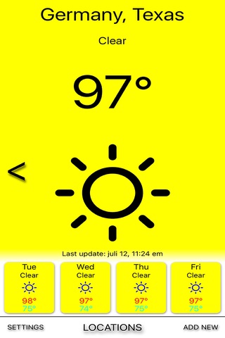 Yellow rain - Weather forecast screenshot 4
