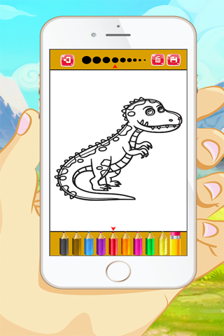 Dinosaur Coloring Book - Educational Coloring Games Free ! For kids and Toddlers screenshot 4