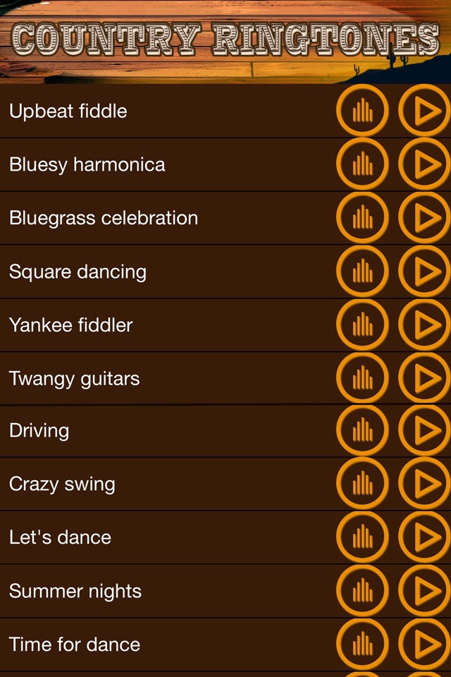 Country Music Ringtones – Sounds, Noise.s and Melodies for iPhone screenshot 3