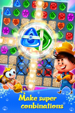 Diamond Blast - Amazing Jewel Splash and Blast Classic Match-3 Puzzle Game screenshot 4