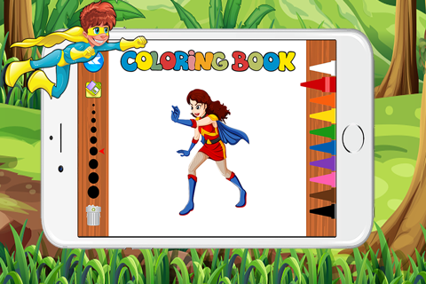 Superhero Coloring Books screenshot 2