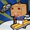 In the game, player help Zhang box to moving, make him to escape the UFO attack