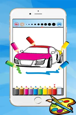 Game screenshot Super Car Coloring Book - Vehicle drawing for kid free game, Paint and color games HD for good kid apk