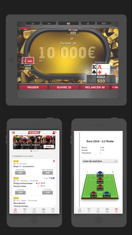 Winamax Poker, Paris Sportifs & Grilles Football