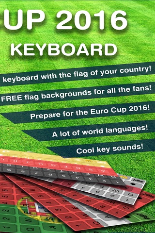 Keyboard Theme for Euro Cup 2016 - Football Keyboards with cool Fonts screenshot 2