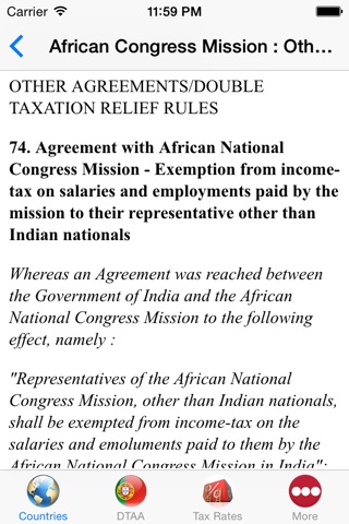 Tax Treaties -DTAA India screenshot 3