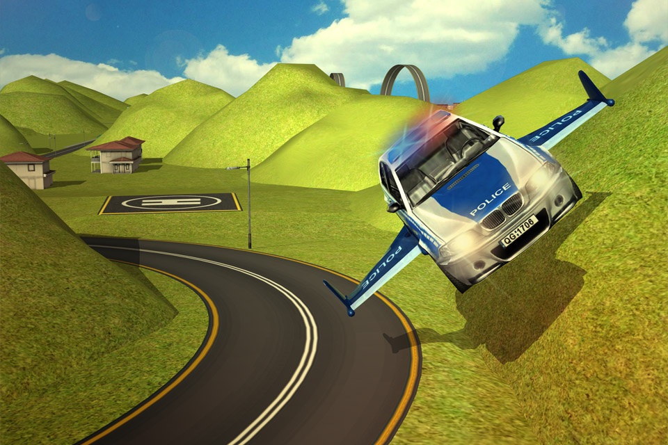 Flying Police Driver 3d Simulator screenshot 4