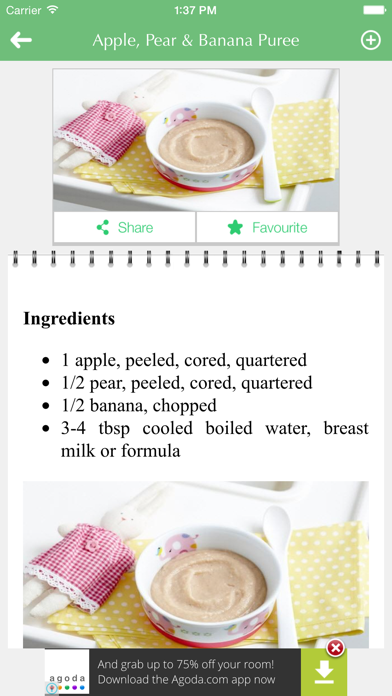 Kids Food - Recipes for babies toddlers and family . Screenshot 2