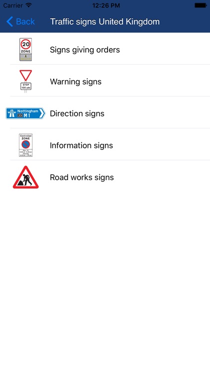 Traffic signs United Kingdom