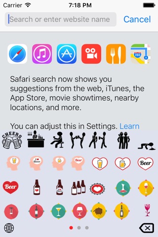 Beer & Wine Emoji Keyboard screenshot 2