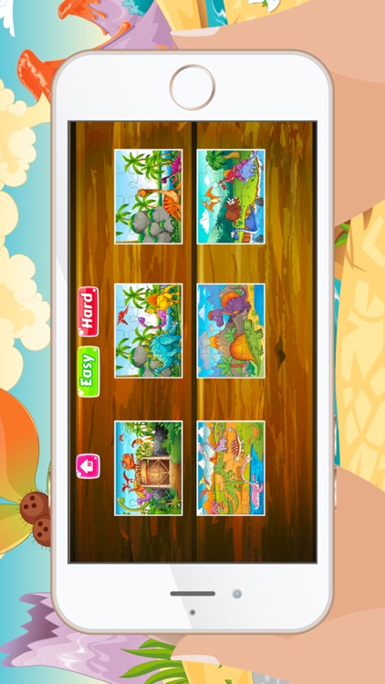 Dinosaur Jigsaw Puzzles - Cute Dino Learning Games Free for Kids Toddler and Preschool