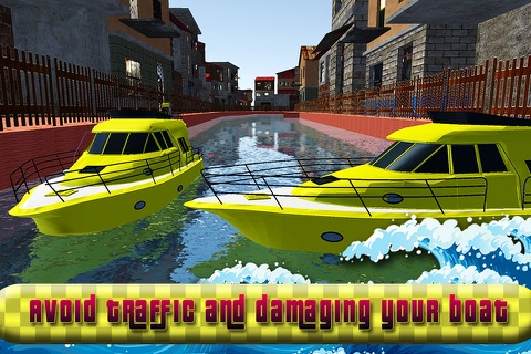 Modern Water Taxi Simulator 3D: Enjoy Real fast Cab driver Service screenshot 3