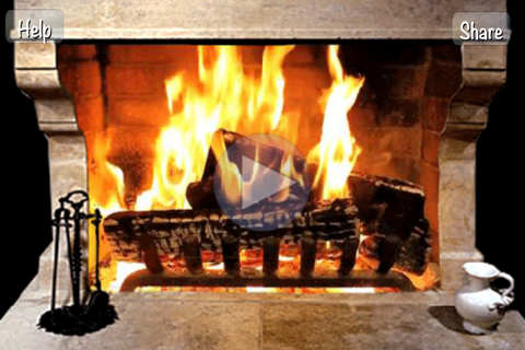 Fireplace - live free scenes with relaxing flames & sounds for stress relief and deeper sleep screenshot 2