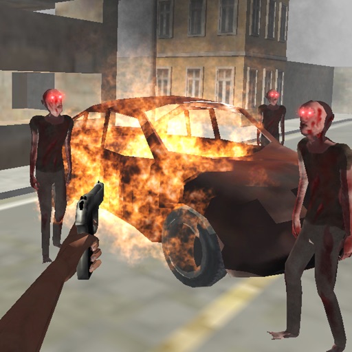 Zombie Killer Agent Shooting Icon