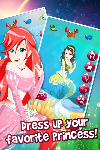 Mermaid Princess DressUp Salon Free Game For Girls screenshot 2