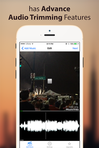 MuzicVidz - Add Music to Videos : Add Background Audio, Sound & Song to Videos For Instagram screenshot 3