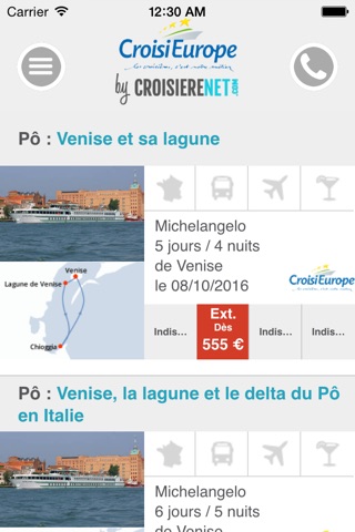 CroisiEurope Booking by Croisierenet.com screenshot 2