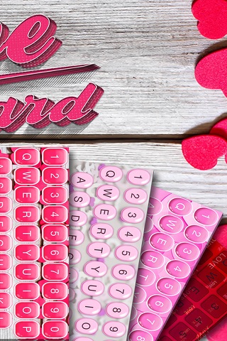 Love Keyboard  - Cute Pink Keyboard for Girls with colorful Glitter Backgrounds and Cool Fonts screenshot 2