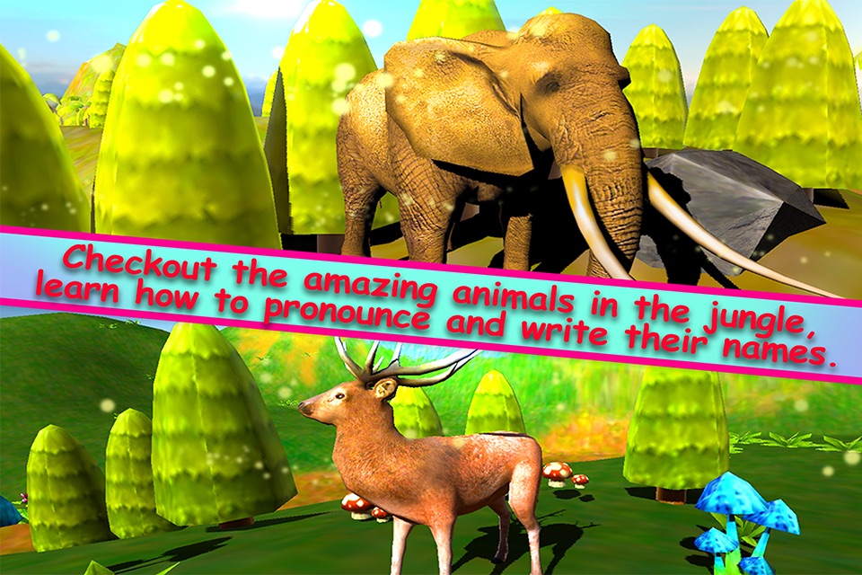 Jungle Animals in the Zoo : Let Your kid learn about Zebra, Lion, Dog, Cats & other Wild Animals screenshot 2