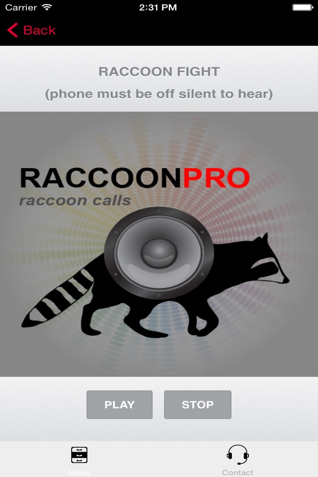 Raccoon Hunting Calls - With Bluetooth - Ad Free screenshot 2
