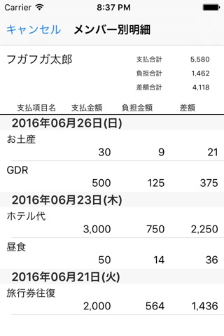 旅行会計 screenshot 4