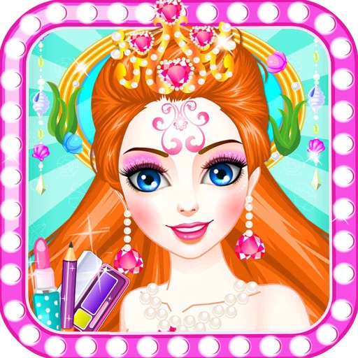 美人鱼化妆舞会 - 海洋芭比公主娃娃魔法装扮沙龙，休闲免费儿童教育女生游戏大全 icon