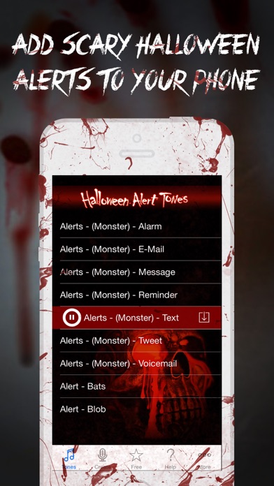 Halloween Alert Tones - Customize your new voicemail/email/sms/+more alerts Screenshot 1
