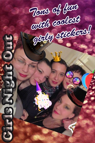 Girls Night Out Camera – Party Photo Stickers & Girly Decoration Stamps in Picture Editor screenshot 3