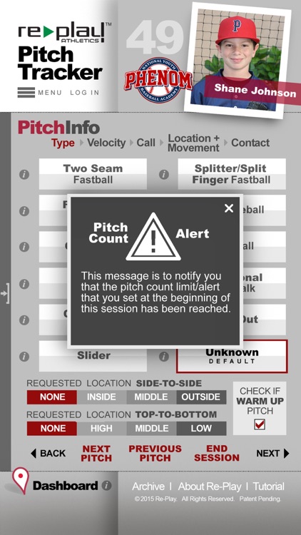 Re-Play Athletics PitchTracker