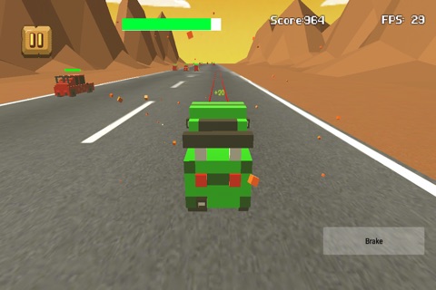 Blocky Cars Underground Racing screenshot 2