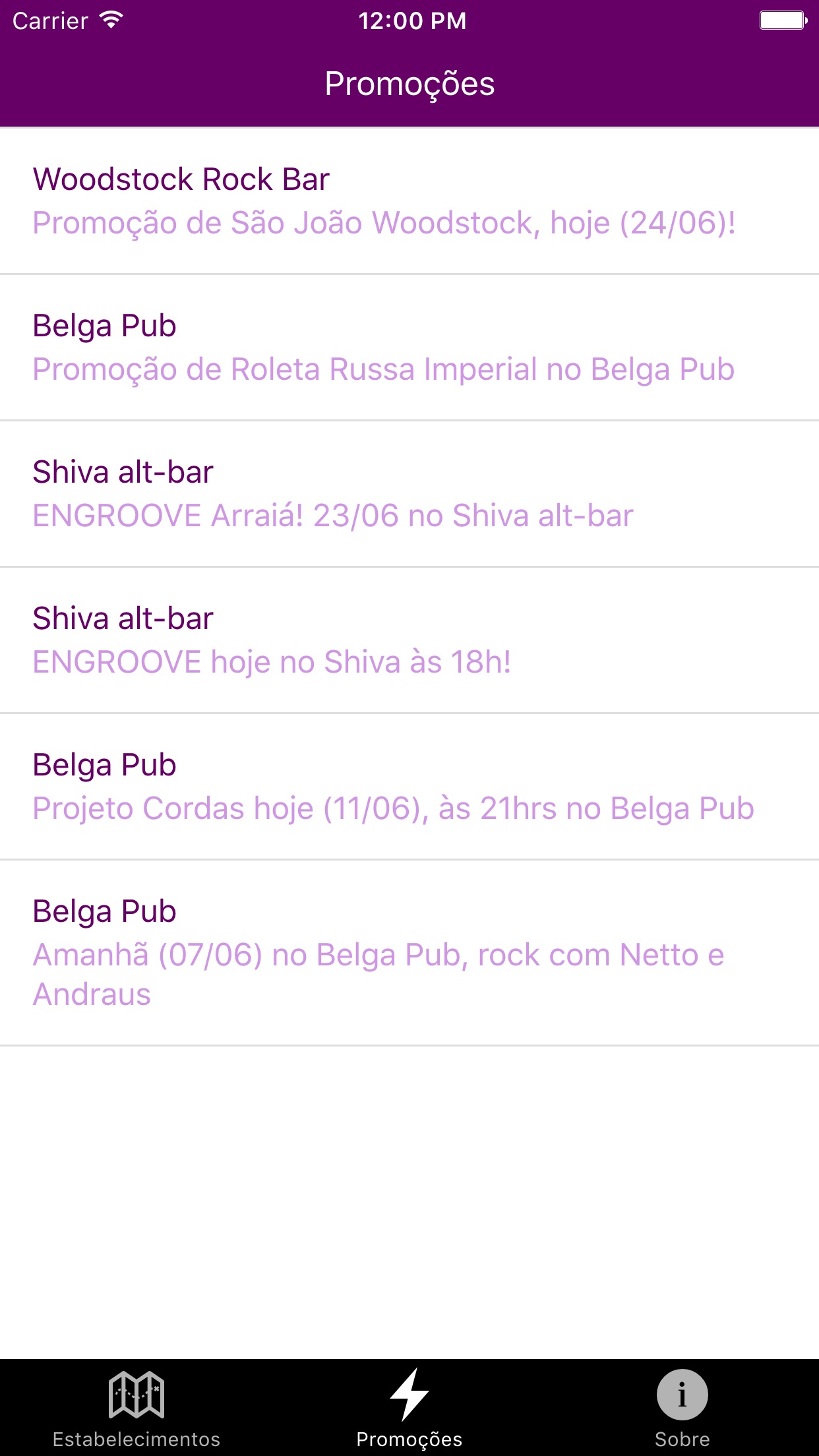 Screenshot do app AfterGyn