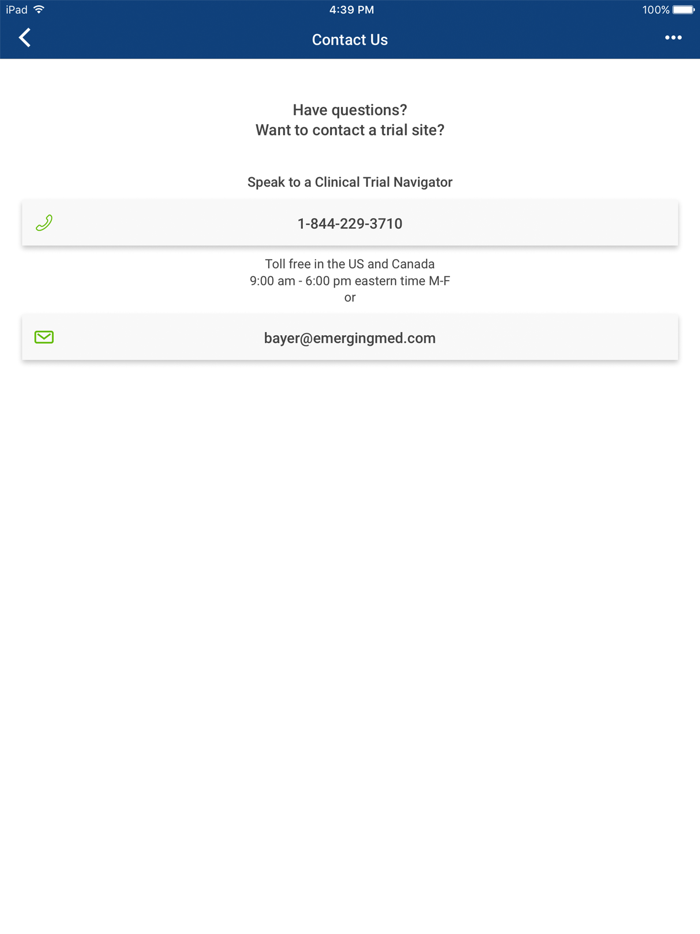 Bayer Oncology Clinical Trial Finder