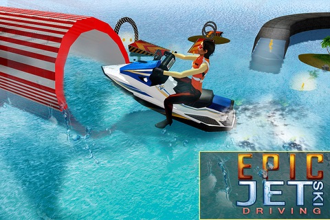 Water Jet Ski Riptide 3D - speed boat stunts and ship wipeout simulator screenshot 2