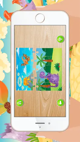 Game screenshot Dinosaur Games for kids Free : Cute Dino Train Jigsaw Puzzles for Preschool and Toddlers hack