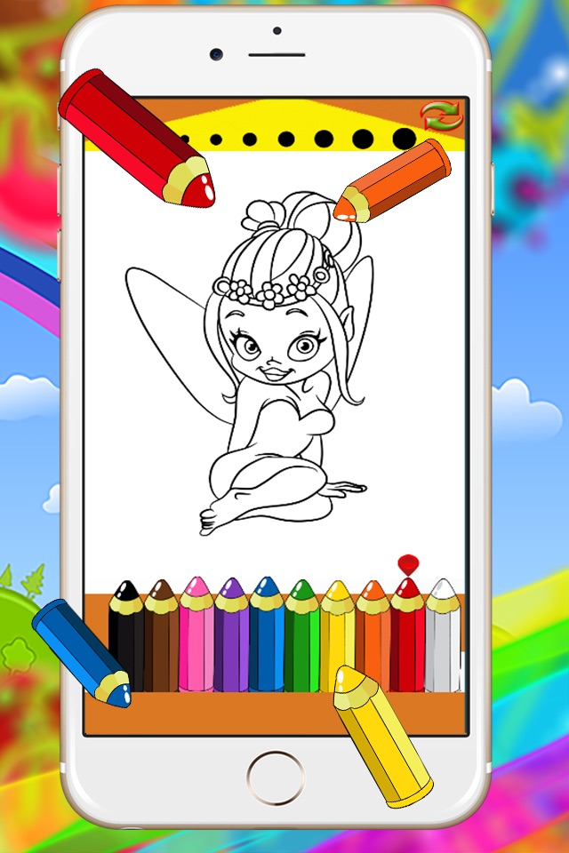 Fairy Coloring book and painting for toddlers HD Free Lite - Colorful Children's Educational drawing games for little kids boys and girls screenshot 4