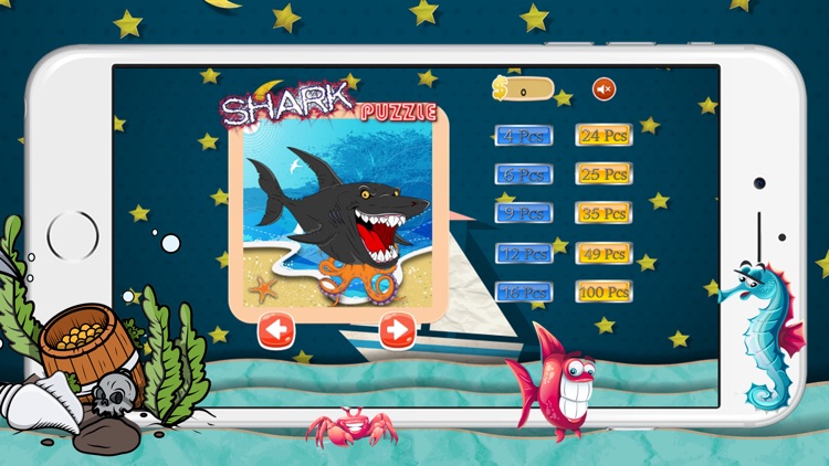 Shark Animals Underwater Jigsaw Puzzles for Kindergarten Learning Games