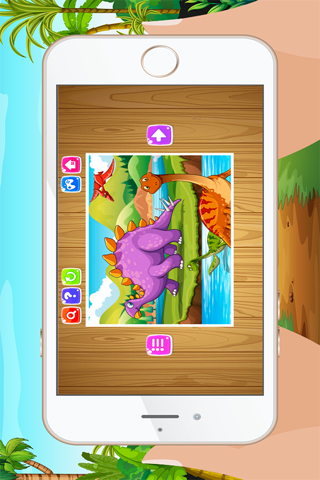 Dinosaur Games for kids Free - Jigsaw Puzzles for Preschool and Toddlers screenshot 4