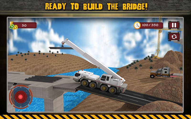 Bridge Builder Crane 3D thumbnail 1