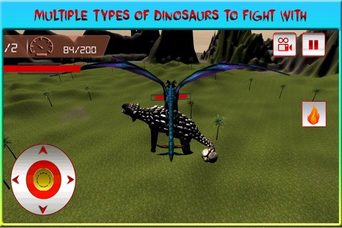 Flying Dragon Warrior Attack – Monster vs Dinosaur Fighting Simulator screenshot 4
