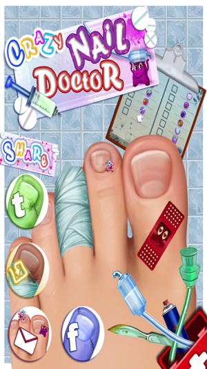 Crazy Toe Nail Doctor Surgery - Free Kids Games(圖4)-速報App