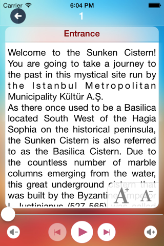 Basilica Cistern – Listen Basilica Cistern with mobile guide screenshot 4
