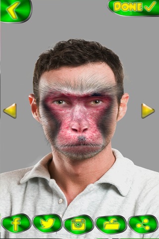 Monkey Face Photo Montage – Funny Animal Face Changer with Crazy Camera Stickers HD Free screenshot 3