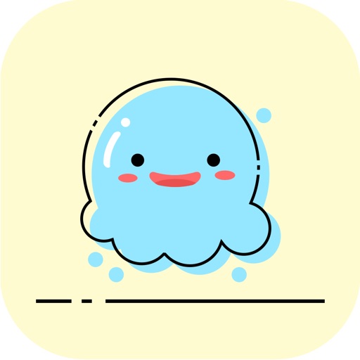 Cutie Blue Cloudy Dash - Escape From The Doodle World iOS App